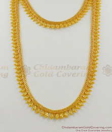 Iconic Gold Luxury Model Combo Set Haaram And Necklace Collections Online HR1241 Iconic Gold Luxury Model Combo Set Haaram And Necklace Collections Online HR1241