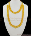 Fascinating Gold Plated Mango Design Light Weight Haaram Necklace Combo Set Jewelry HR1264