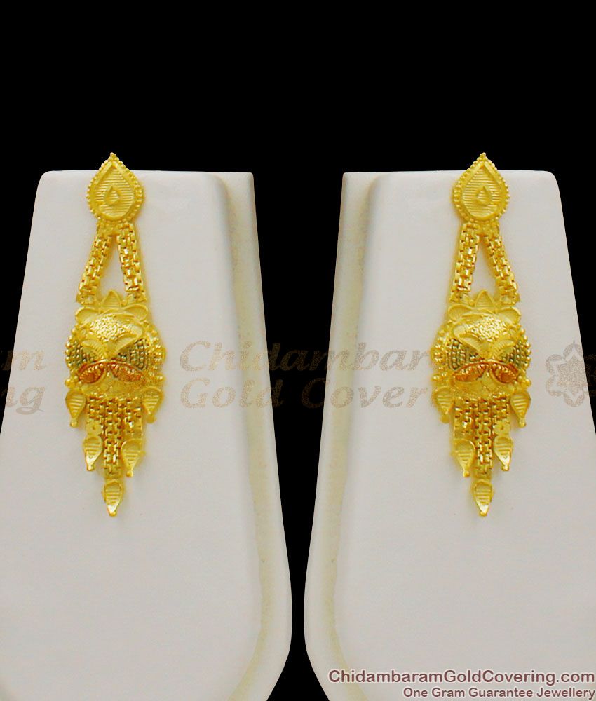 Amazing Calcutta Design Forming Gold Haram Bridal Set With Earrings HR1266