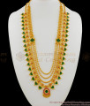 Majestic Grand Palakkamala One Gram Gold Traditional Jewelry for Kerala Marriage Bridal Haram HR1290