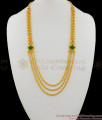 Multiline Double Mugappu Palakka Green Stone Bridal Jewellery Haram Design HR1292
