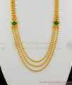 Multiline Double Mugappu Palakka Green Stone Bridal Jewellery Haram Design HR1292