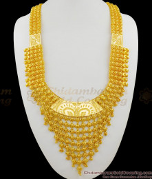 Luxurious Kerala Bridal Model Gold Plated Long Heavy Haaram Governor Malai HR1305