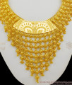 Luxurious Kerala Bridal Model Gold Plated Long Heavy Haaram Governor Malai HR1305