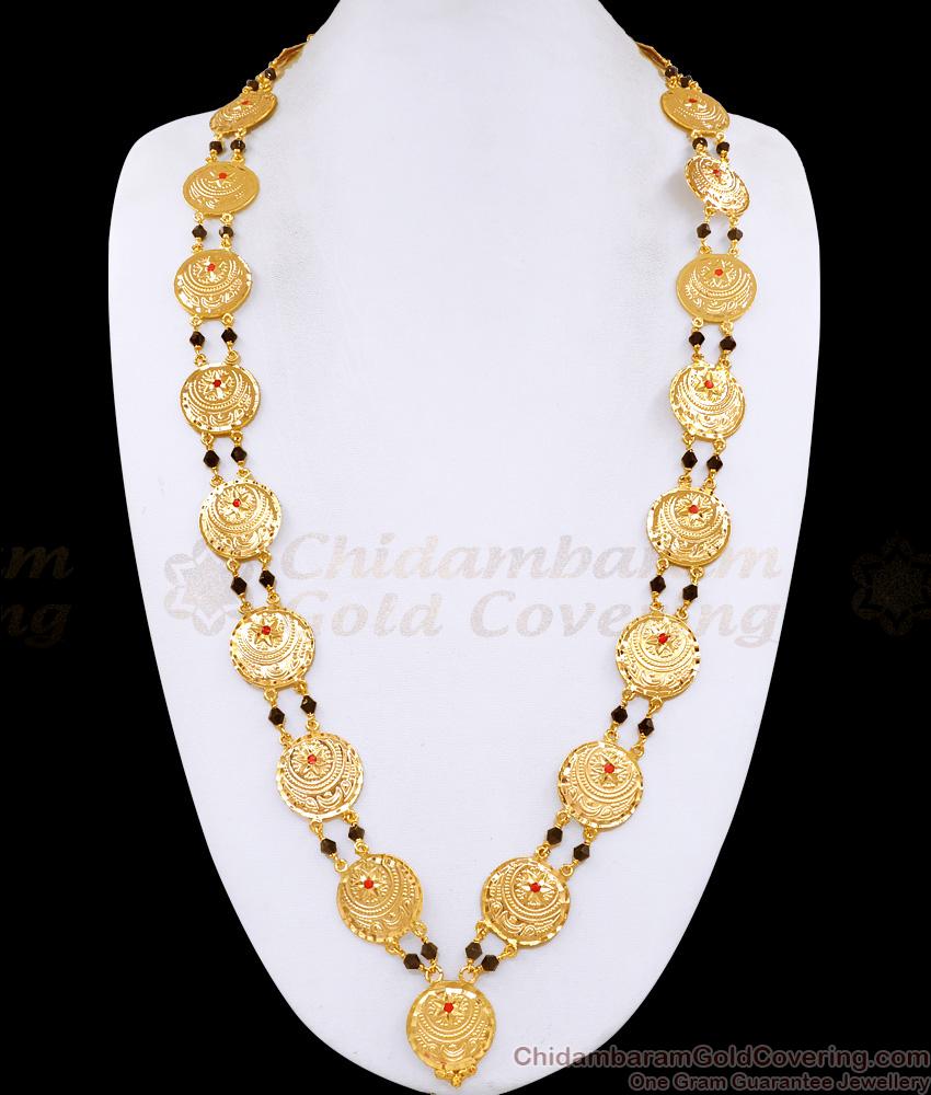 Islamic Traditional Galsar Grand Two Line Black Crystal Crescent Coin Haaram HR1324