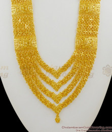Queen's Pattern Multi Line Governor Malai Bridal Haram For Marriage HR1325