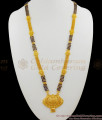 Forming Design Gold Plated Mangalsutra Black Beaded Long Thali Chain Design THAL82