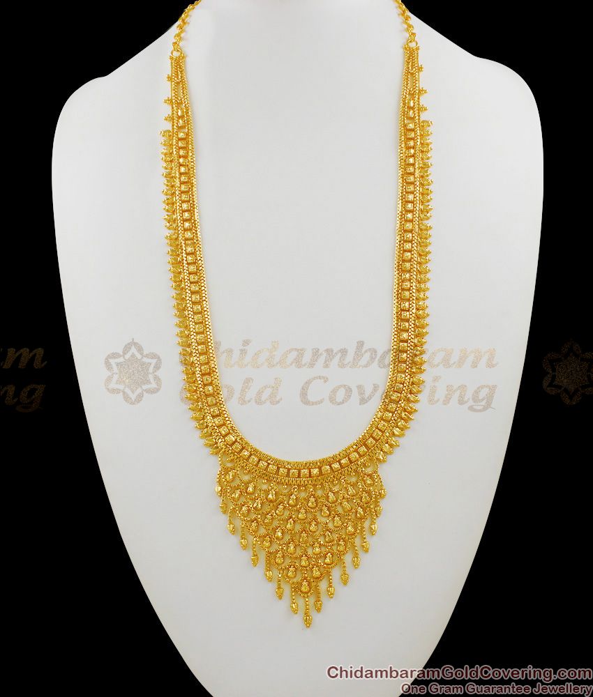 Simple Light Weight Gold Design Haram Collections Low Price Online HR1336