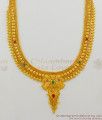 Trendy Calcutta Design Forming Gold Long Haram Bridal Set Jewelry HR1349