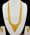 Fascinating Gold Enamel Forming Design Traditional Haram Bridal Set Collection HR1372