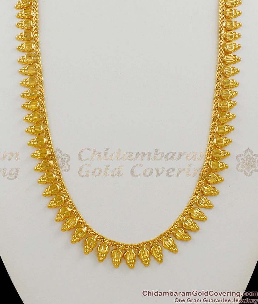 Light weighted Kerala Gold Plated Haram Jewellery For Marriage HR1381