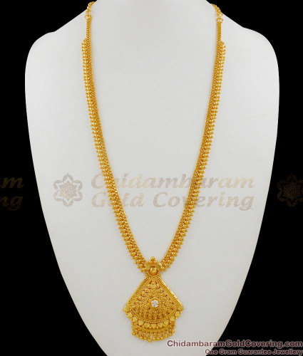 35 Gram Gold Long Necklace 2024 www.alhudapk