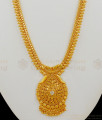 Traditional Kerala Gold Model Single White Stone Bridal Haaram Collection HR1441