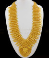 Luxurious Kerala Bridal Model Gold Imitation Long Heavy Haaram Governor Malai Jewelry HR1457