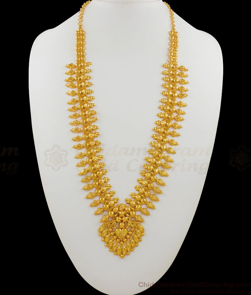 Festive Design Kerala Bridal Wear Grand Traditional Haram Jewelry HR1460