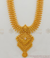 Fantastic Kerala Gold Design Long Haram Bridal Jewelry With AD Stone And Beads HR1487