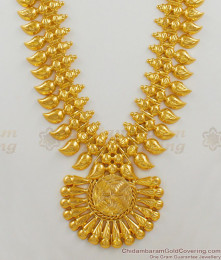 Occasional Wear Gold Tone Mango Design Traditional Haram Ornament For Ladies HR1498 Occasional Wear Gold Tone Mango Design Traditional Haram Ornament For Ladies HR1498