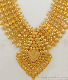 Bridal Haram Kerala Mango Model Gold Imitation Jewelry Collection For Marriage HR1522 Bridal Haram Kerala Mango Model Gold Imitation Jewelry Collection For Marriage HR1522