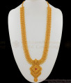 Fantastic Kerala Gold Design Long Haram Bridal Jewelry With AD Stone And Beads HR1528 Fantastic Kerala Gold Design Long Haram Bridal Jewelry With AD Stone And Beads HR1528