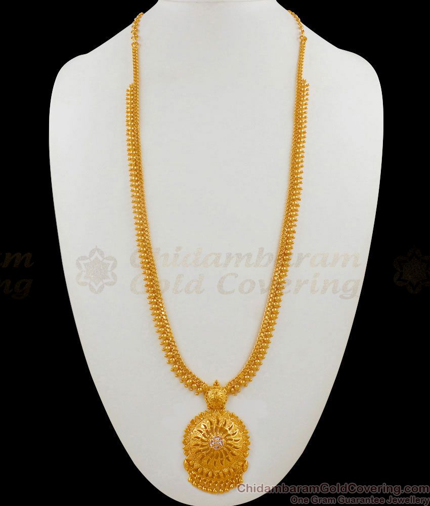 Kerala Traditional Model Gold Imitation Haram Jewelry Collection HR1531