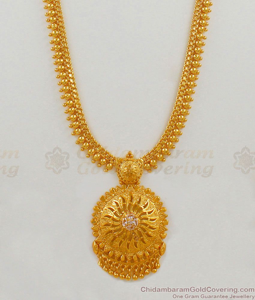 Kerala Traditional Model Gold Imitation Haram Jewelry Collection HR1531