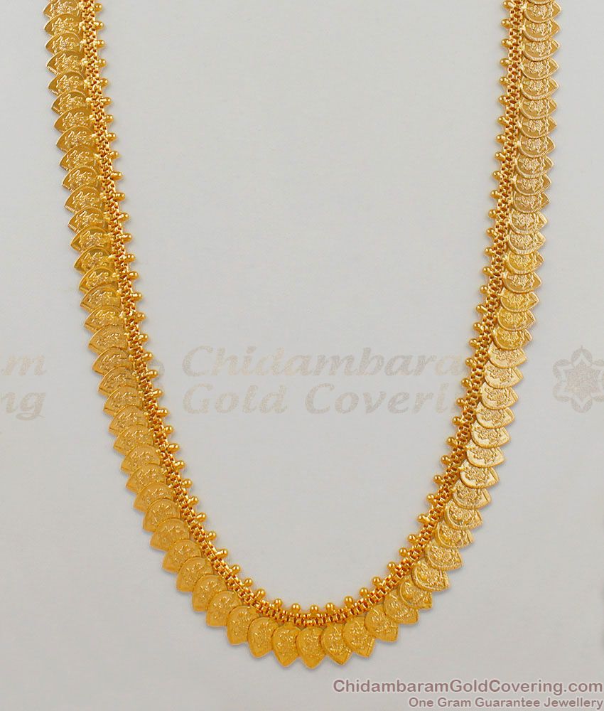 Simple And Light Weight Gold plated Small Coins Kasu Malai Haaram Collection HR1536