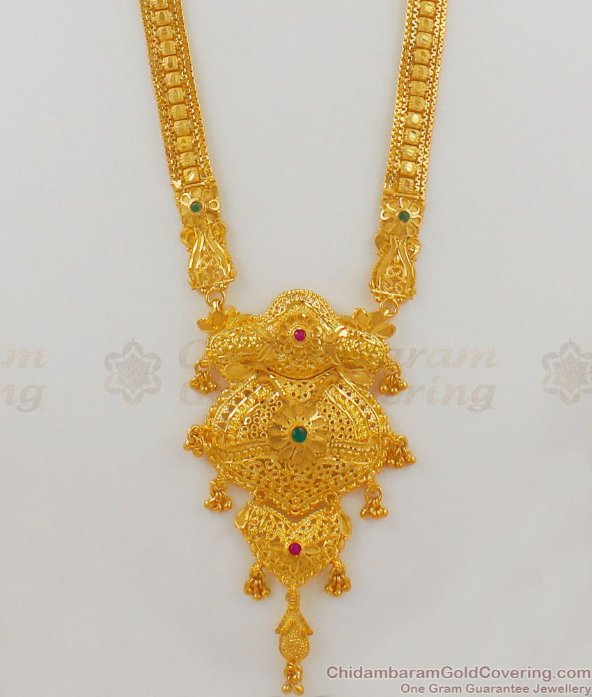 Majestic Calcutta Design Gold Plated Forming Haram Jewellery Bridal Set Collection HR1537