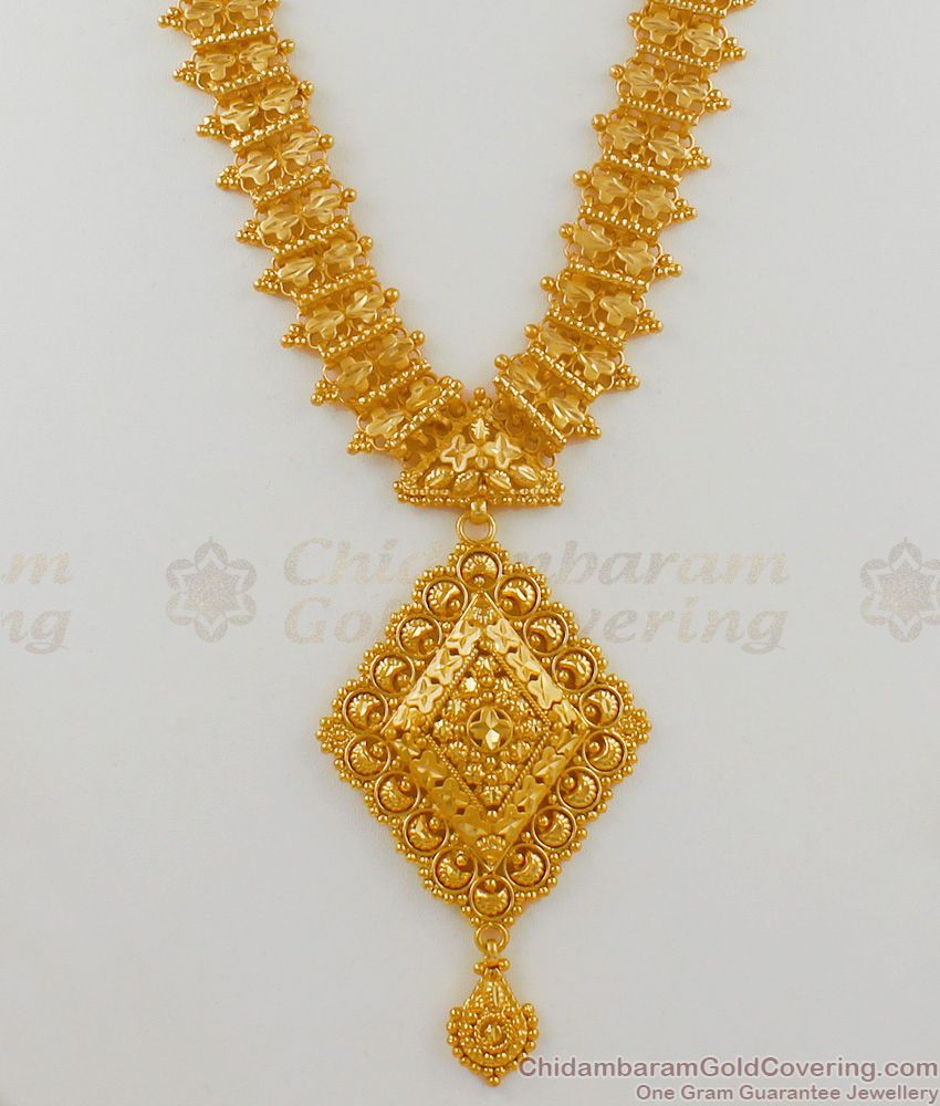 New Arrivals Gold Design Haram Kerala Jewelry Bridal Collection HR1544