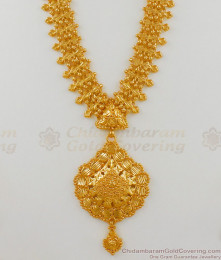 Beautiful Gold Pattern Kerala Haram Bridal Collection For Ladies HR1545 Beautiful Gold Pattern Kerala Haram Bridal Collection For Ladies HR1545