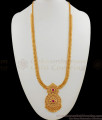 Unique Ruby Stone Dollar Gold Beaded Chain Regular Haram Collections HR1565