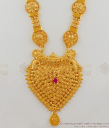 Handmade Grand and Unique One Gram Gold Design Dollar Haaram Collections HR1569 Handmade Grand and Unique One Gram Gold Design Dollar Haaram Collections HR1569