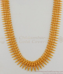 Traditional Mullaipoo Gold Finish Haram Collection For Womens Online HR1576
