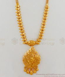 Dancing Peacock Dollar Light Weight Haram Gold Design For Women HR1583