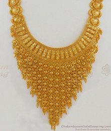 Unique Kerala Bridal Collections Heavy Net Haaram Governor Malai HR1602 Unique Kerala Bridal Collections Heavy Net Haaram Governor Malai HR1602