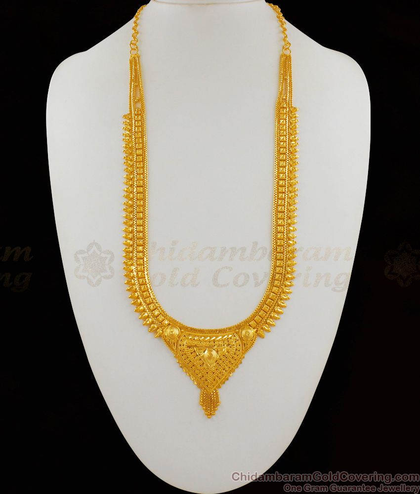 Bollywood Model Gold Forming Haaram Jewelry Bridal Design For Ladies Online HR1603
