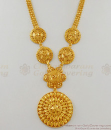 Hand Crafted Light Weight Gold Haram Collections Kerala Design HR1604 Hand Crafted Light Weight Gold Haram Collections Kerala Design HR1604