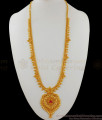 New Model Gold Haram Design With Ruby Stone For Function HR1609
