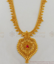 New Model Gold Haram Design With Ruby Stone For Function HR1609