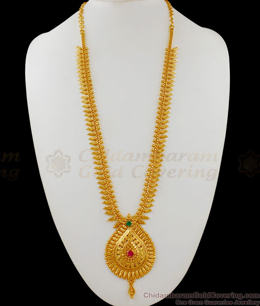 One Gram Gold Haram Design Tamilnadu Pattern Online Shopping HR1612