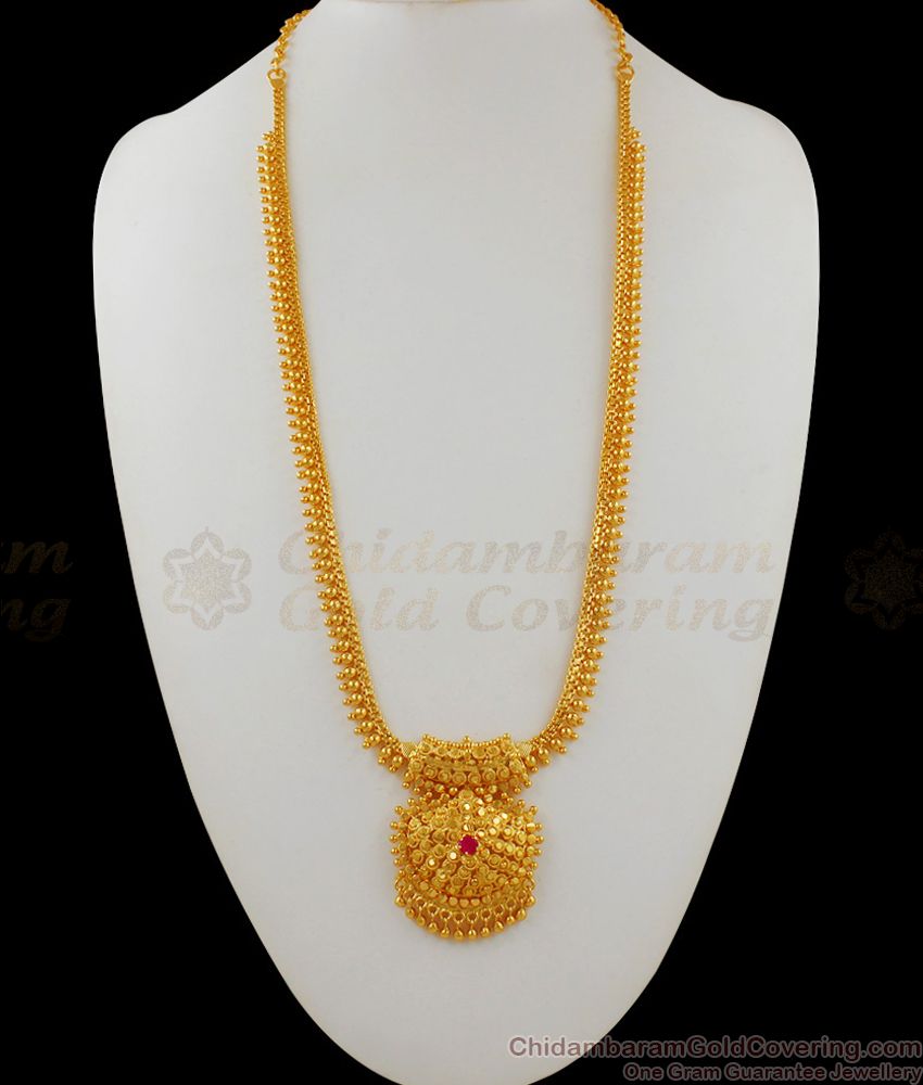 Original Gold Tone Marriage Gold Haram Designs Online Shopping HR1613