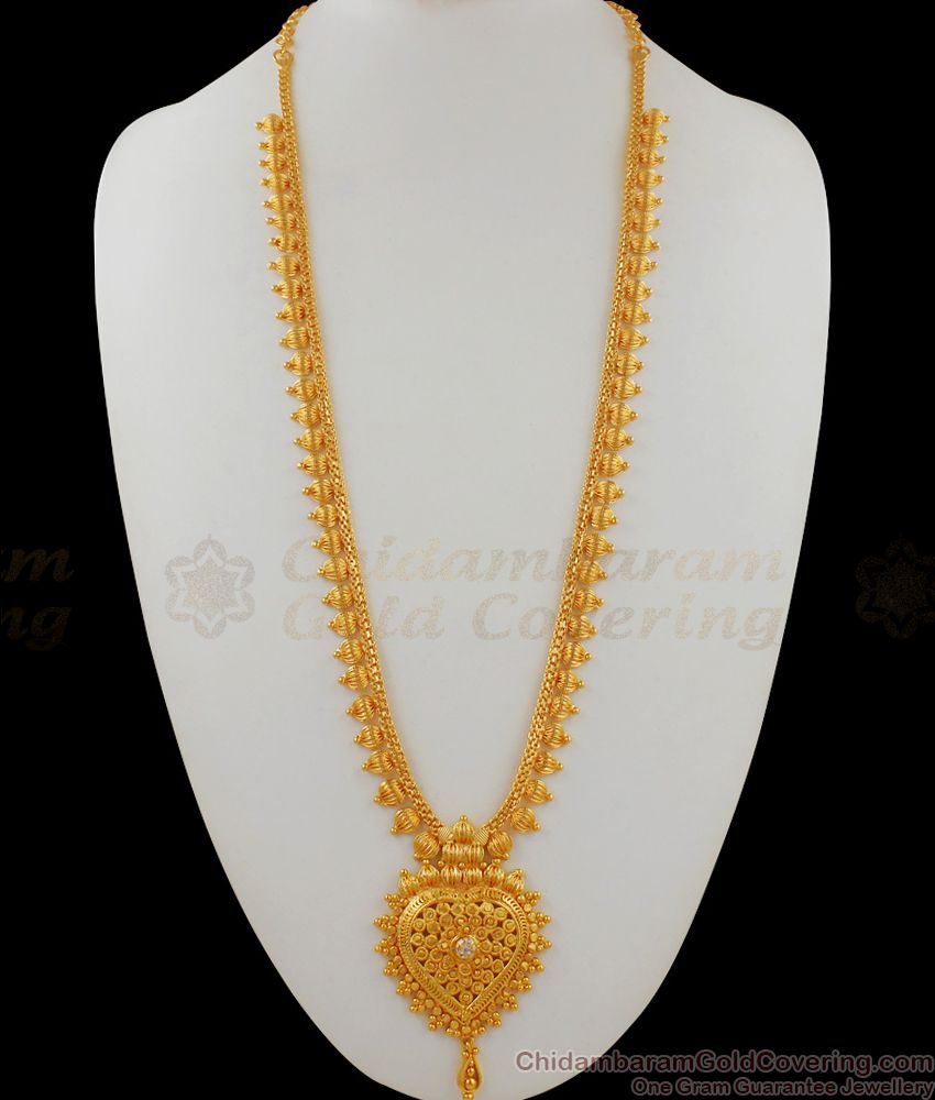 Gold Beads Long Haram Designs Imitation Jewelry Shop Online HR1616