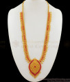 Beautiful Ruby Stone Gold Haaram For Ladies Function Wear Buy Online HR1652