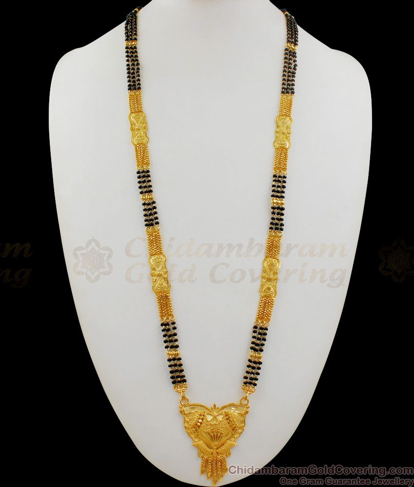 Buy Online Plain Gold Mangalsutra Design Long Thali Chain Design ...