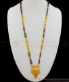 New Arrival Mangalsutra Design Gold Black Beads Forming Thali Chain HR1677