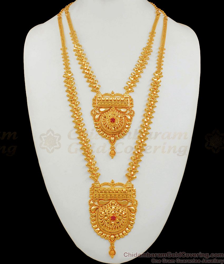 New Arrival Dollar Pattern Gold Haram Necklace Combo Set Jewelry HR1692