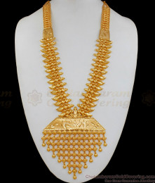 New Arrival Kerala Bridal Model Gold Long Governor Malai Haram HR1711