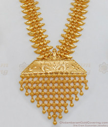 New Arrival Kerala Bridal Model Gold Long Governor Malai Haram HR1711 New Arrival Kerala Bridal Model Gold Long Governor Malai Haram HR1711