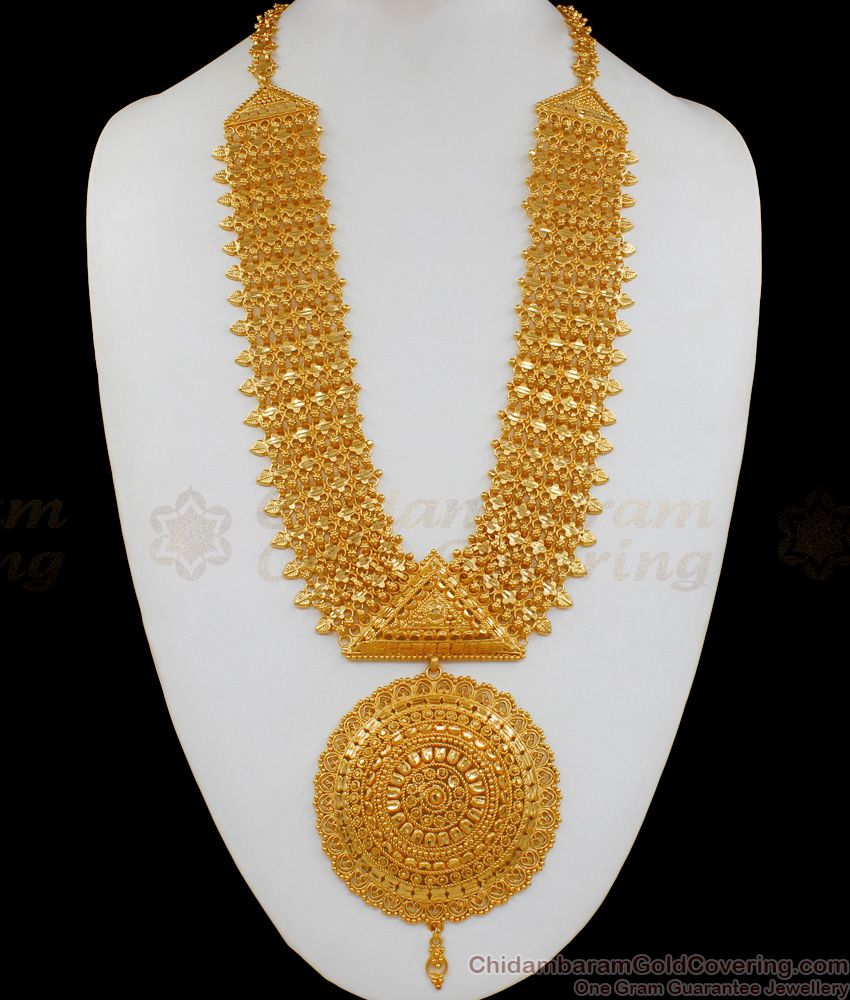 Grand Gold Haram Design Kerala Bridal Collection Gold Plated Jewelry HR1712