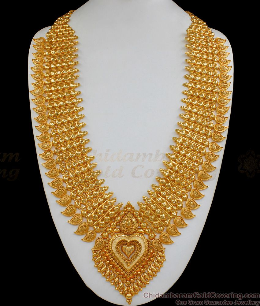 Luxury Kerala Design Gold Haram One Gram Gold  Jewelry Buy Online HR1714