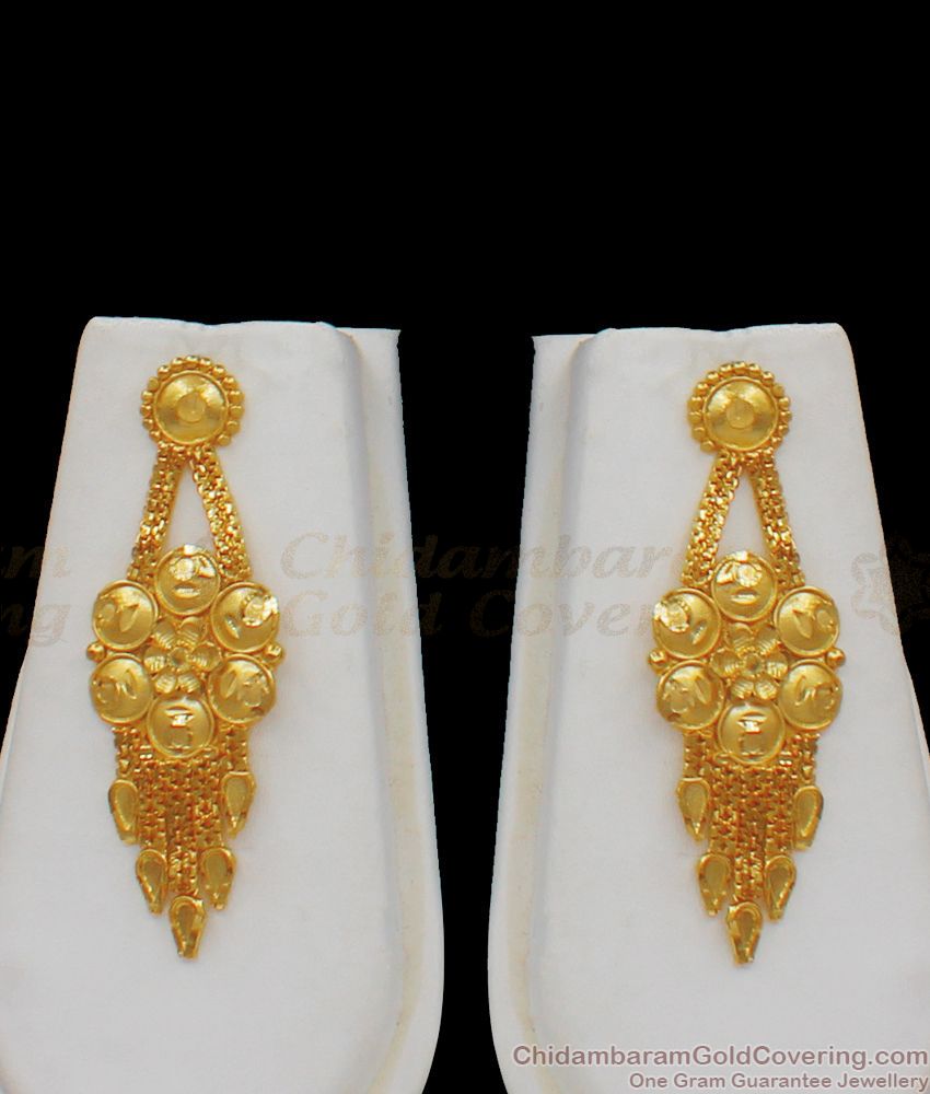Delightful Floral Shape Gold Haaram Design Forming Collection HR1717